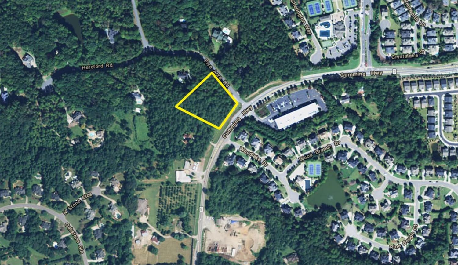Hwy 9 & Five Acre Rd, Alpharetta, GA for Sale