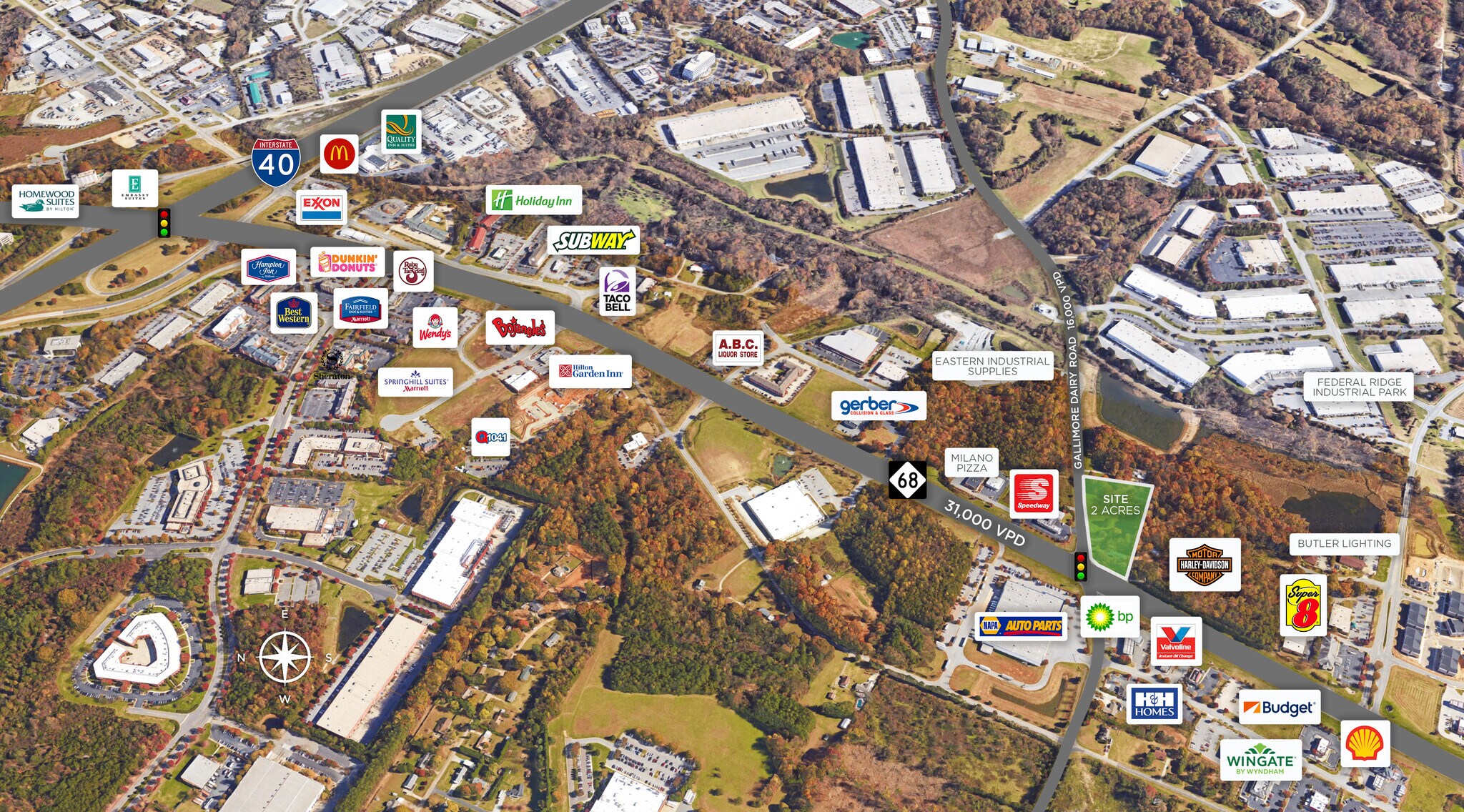 515517 Gallimore Dairy Rd Greensboro, NC 27409 Land Property for