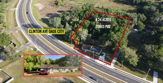 Dade City, FL Commercial Land - 36027 Clinton Ave