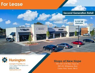 Cedar Park, TX Retail - FM 1431 & W. New Hope Dr