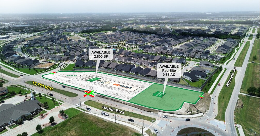 SWQ of Wilmeth Rd and Hardin Blvd, Mc Kinney, TX for Rent