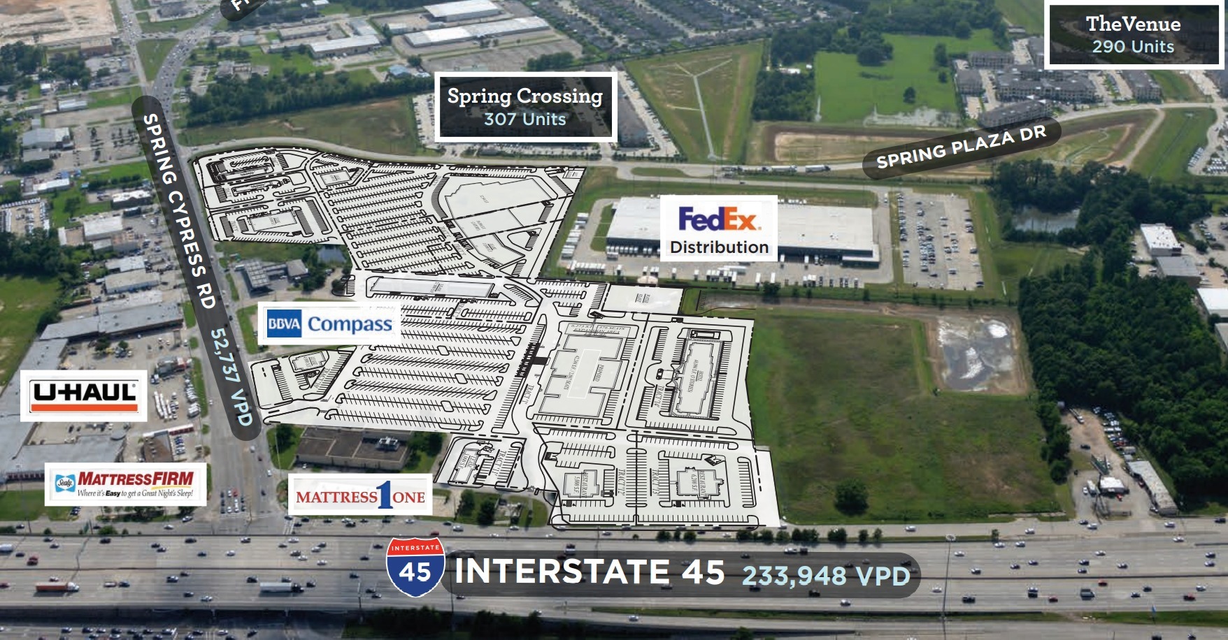NWC I-45 & Spring Cypress Rd, Spring, TX for Rent