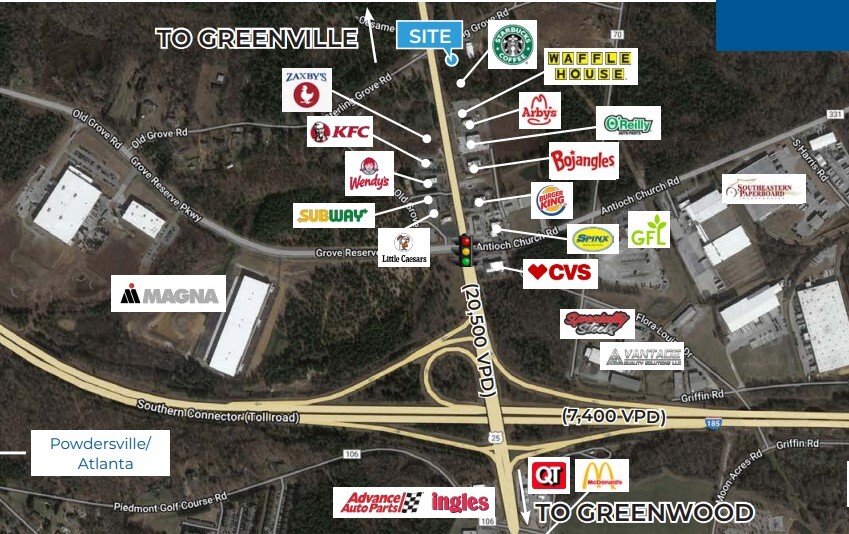 Hwy 25, Piedmont, SC for Sale