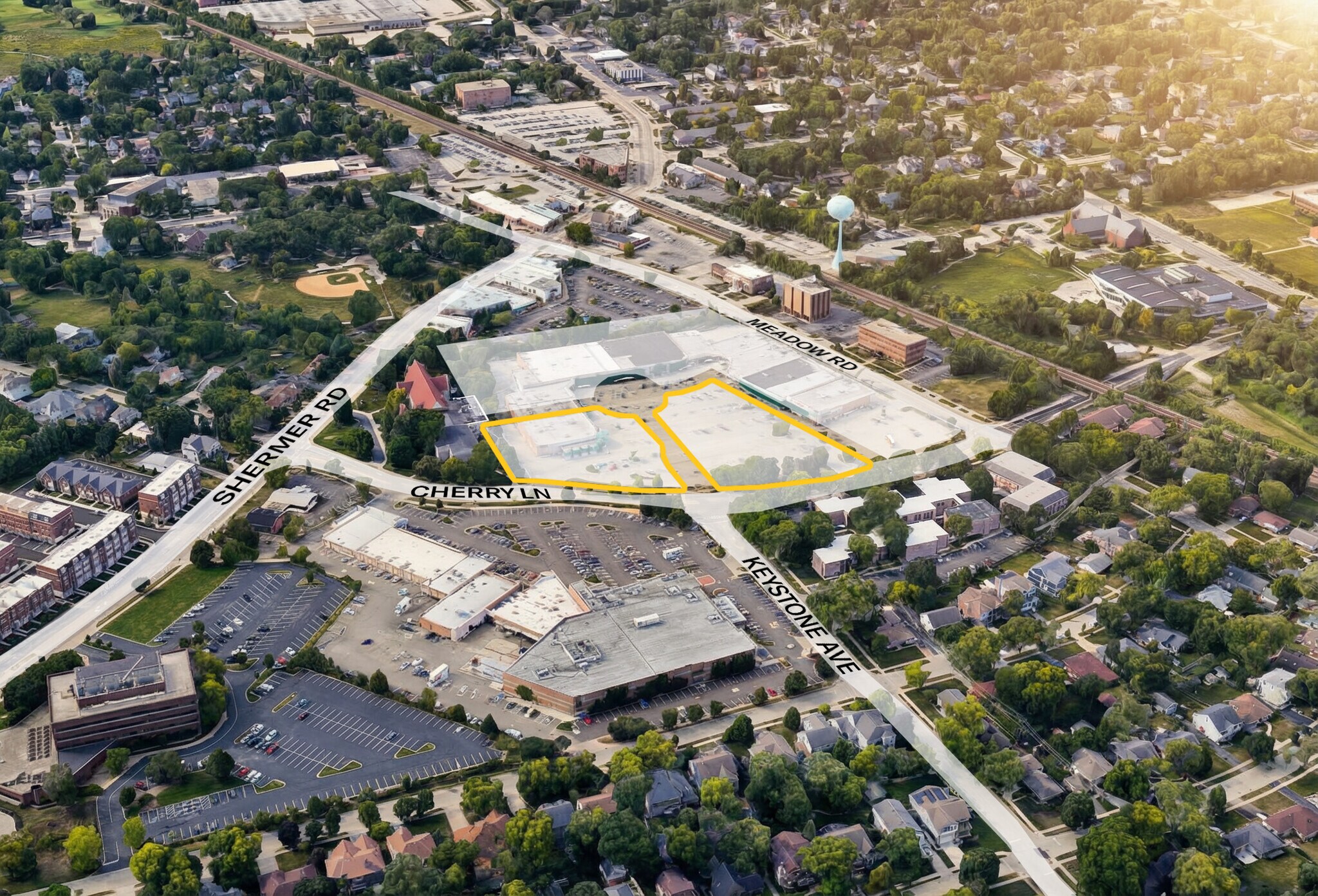 SEC Cherry & Meadow Ln @ Meadow Rd, Northbrook, IL for Rent