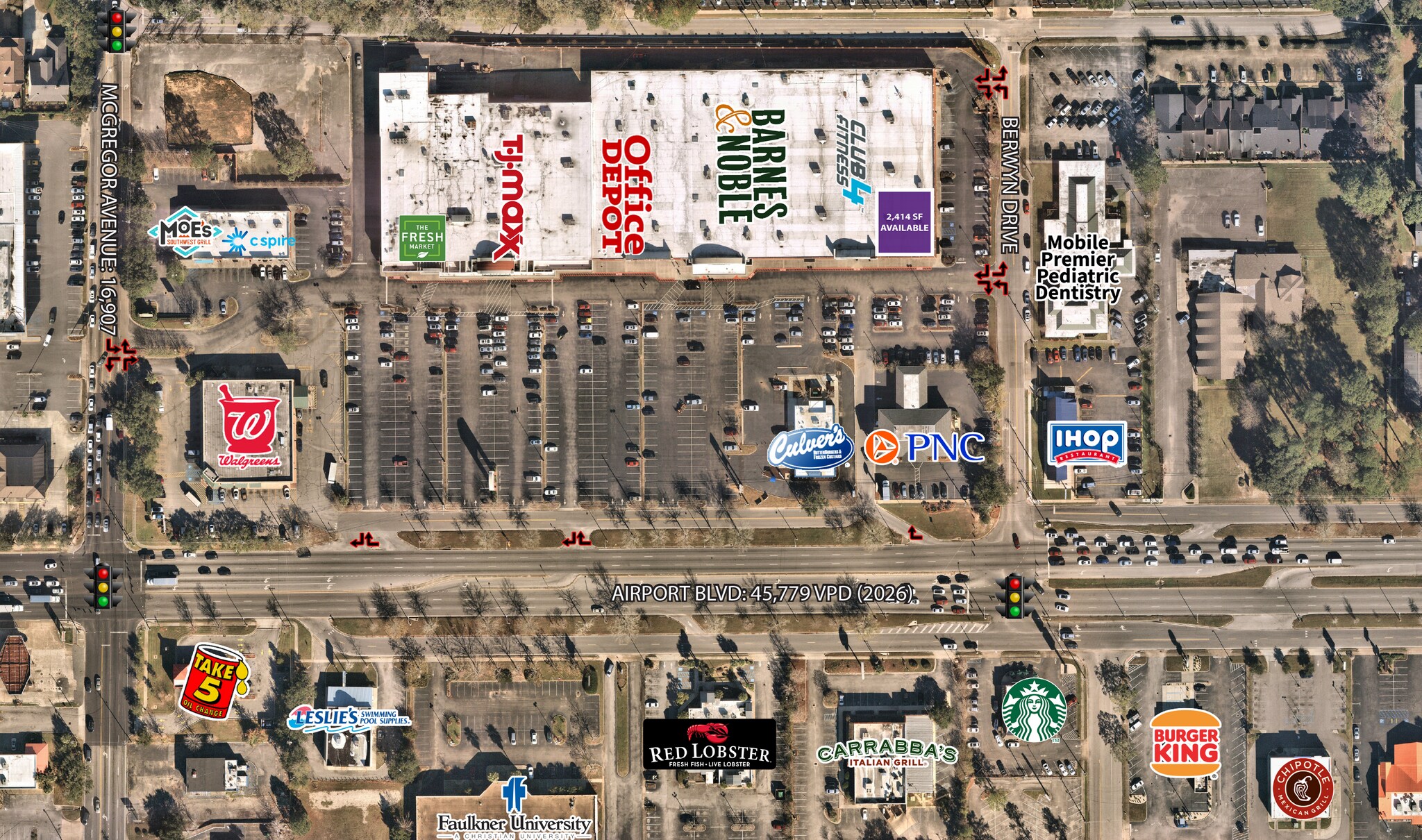 3930-3940 Airport Blvd, Mobile, AL for Rent