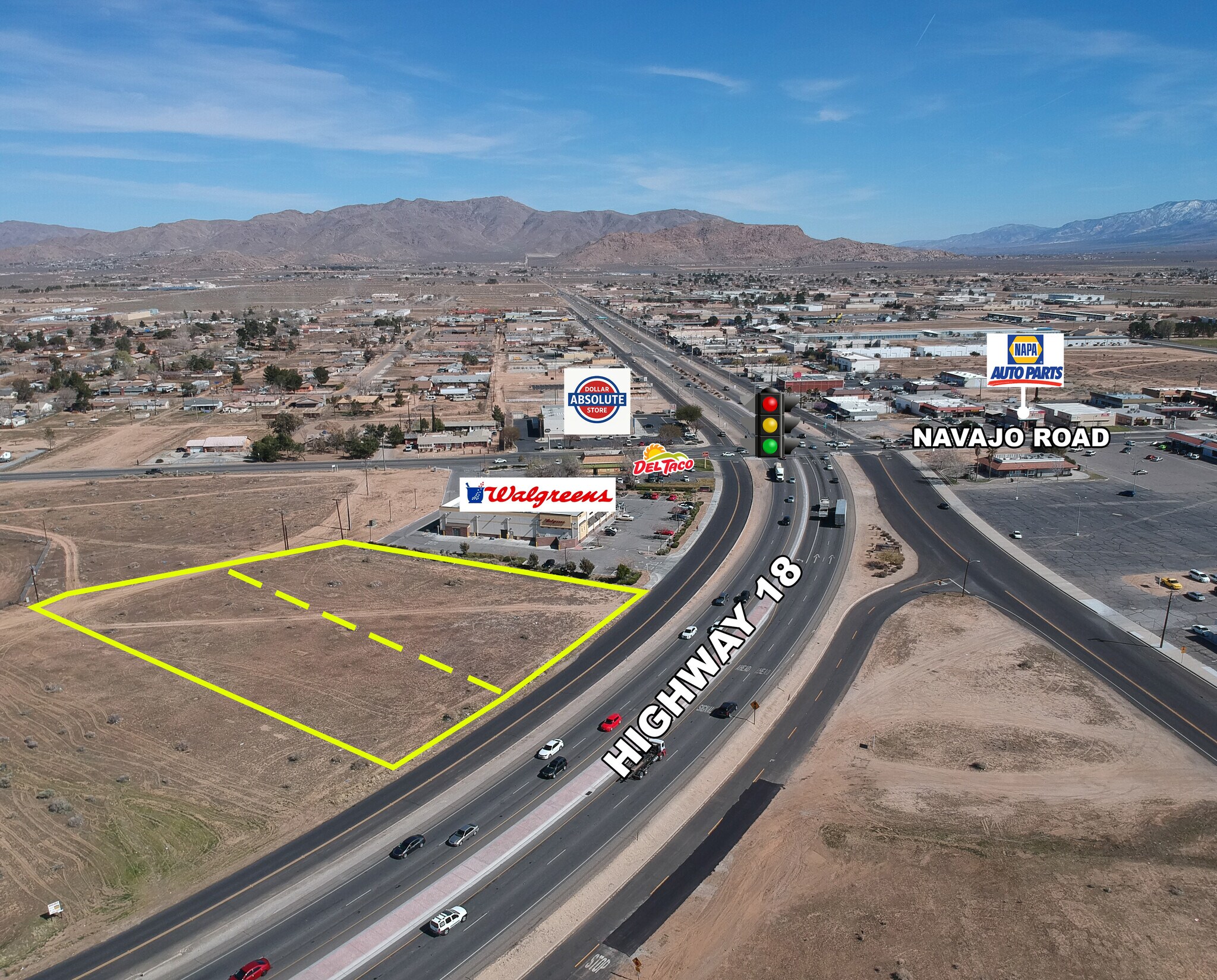 Highway 18 & Navajo Rd, Apple Valley, CA for Rent