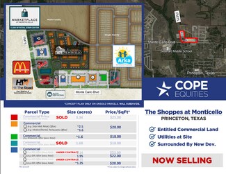 Princeton, TX Commercial Land - E.Monte Carlo & Longneck Rd