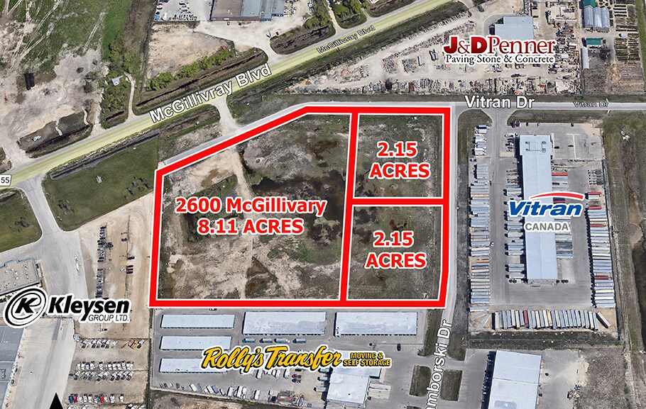2600 Mcgillivray Blvd Winnipeg, MB R3P 2K9 Land Property for Lease on