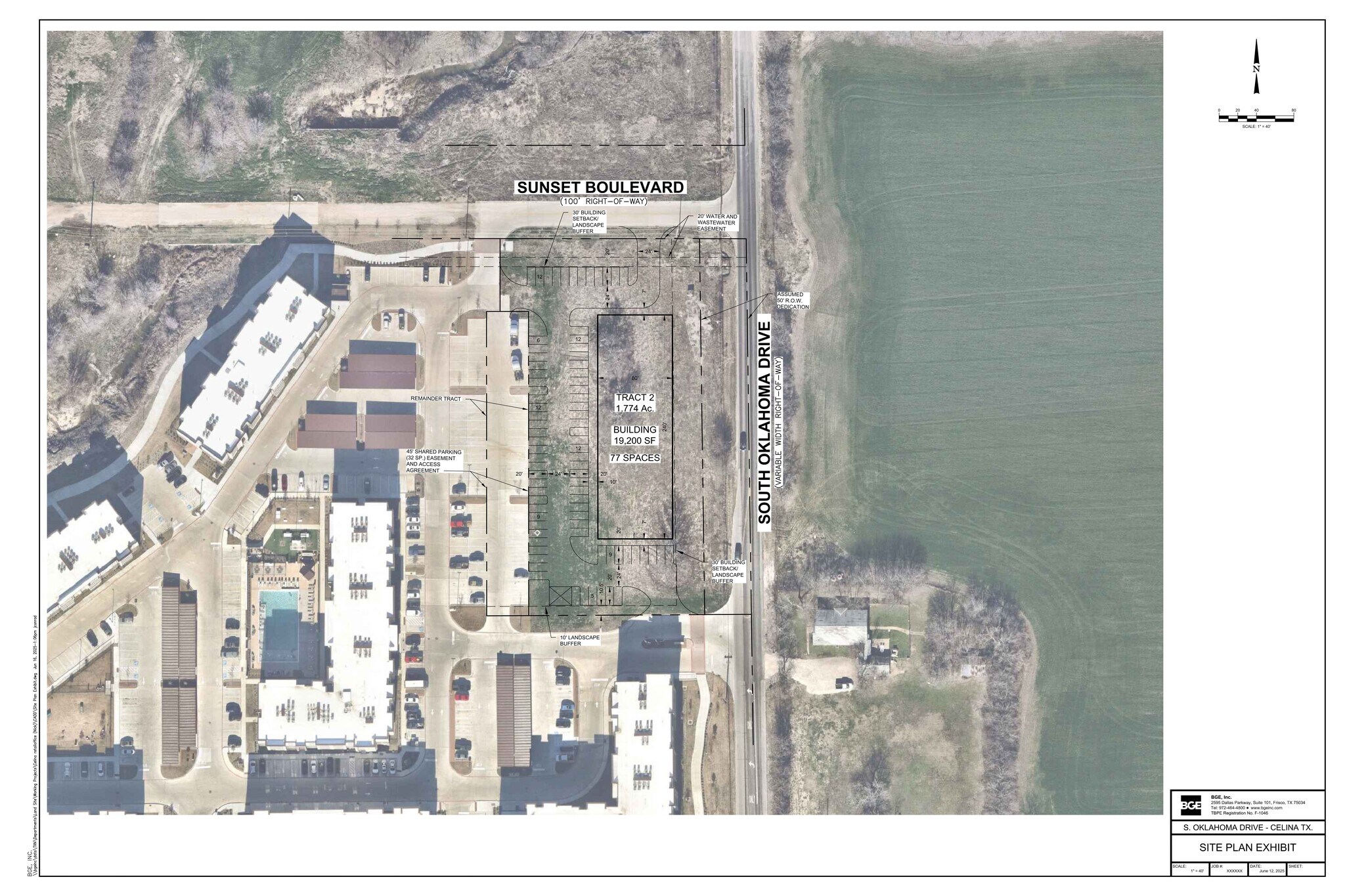 Corner South Oklahoma Drive & Sunset Boulevard, Celina, TX for Rent