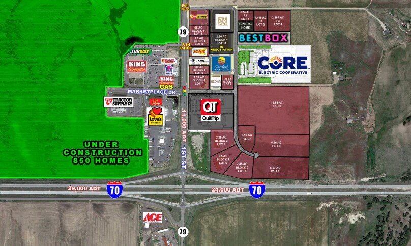 I-70 and 1st Street, Bennett, CO for Rent