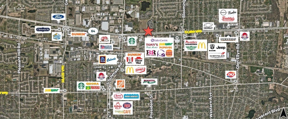 NEC of Route 64 and President Street, Glendale Heights, IL for Sale