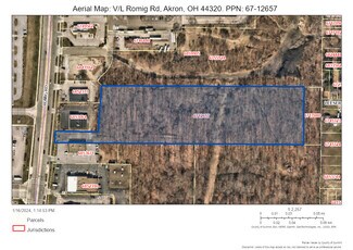 Akron, OH Commercial Land - V/L 5.80 AC Romig Rd rd