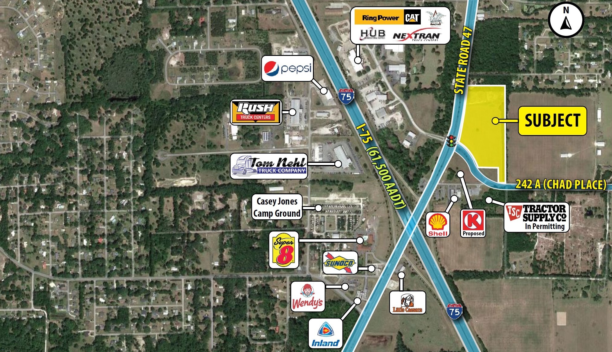 I-75 & SR 47 @ State Road 47, Lake City, FL for Rent
