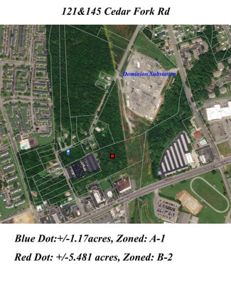 Richmond, VA Commercial Land - 145 Cedar Fork