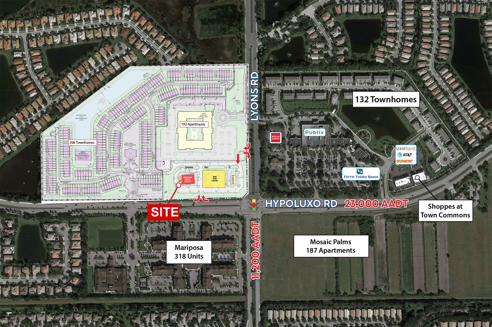 Hypoluxo Rd @ Lyons Rd, Lake Worth, FL for Rent