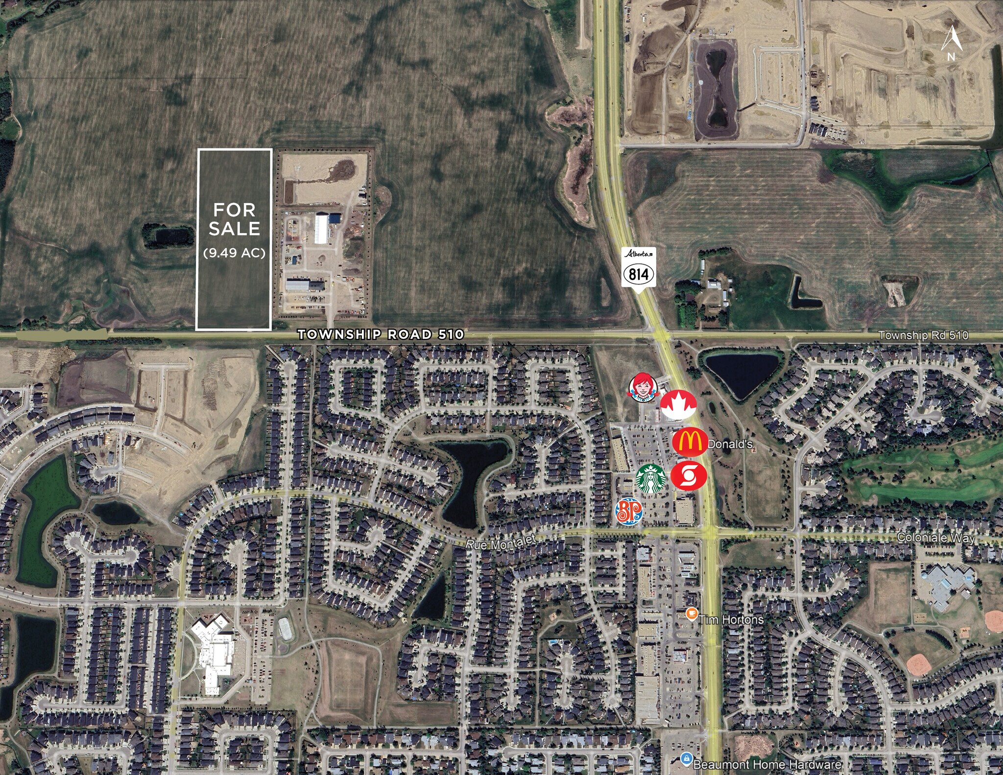 Township Road 510 & Highway 814, Beaumont, AB for Sale