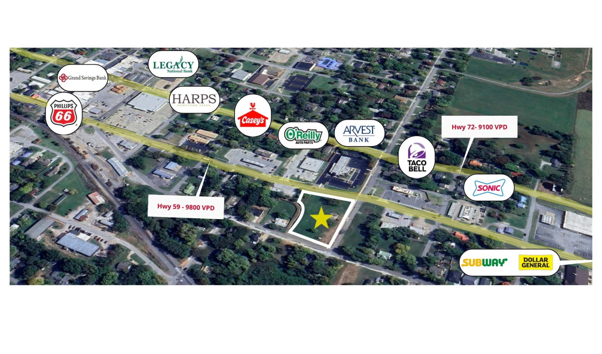 Hwy 59 & El Paso St, Gravette, AR for Sale