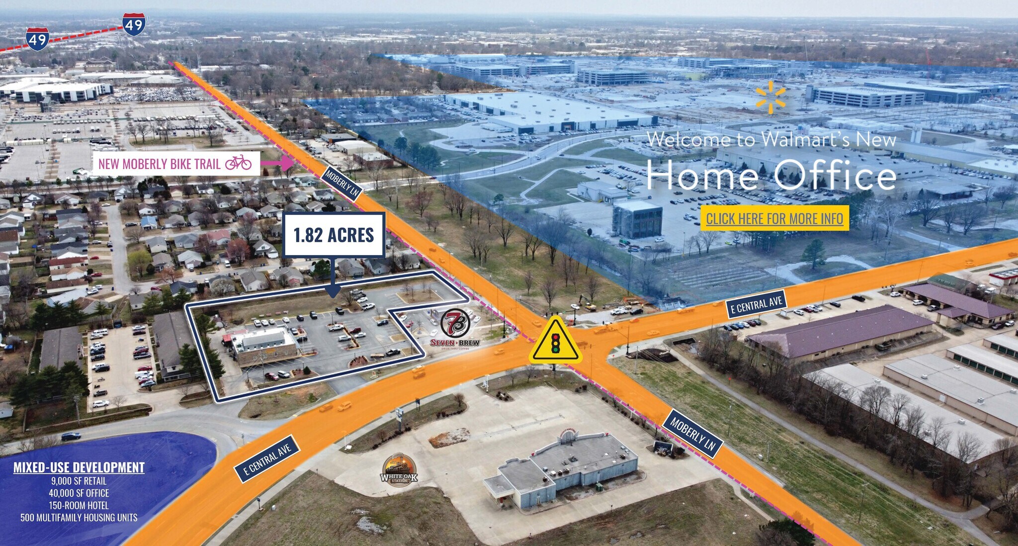 2504 E Central Ave Bentonville, AR 72712 Land Property for Lease on