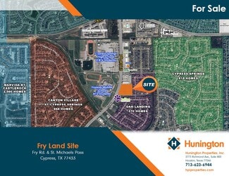 Cypress, TX Commercial Land - Fry Rd & Saint Michaels Pass