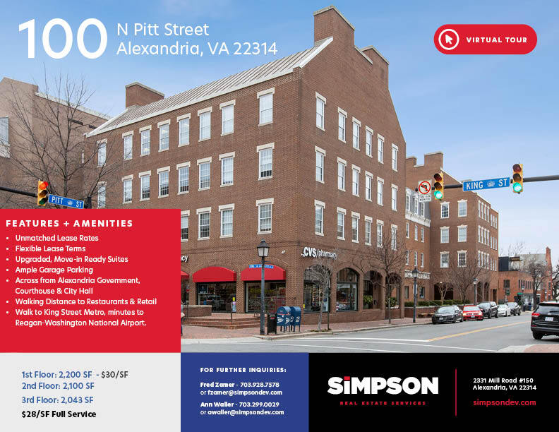 100 N Pitt St, Alexandria, VA for Rent