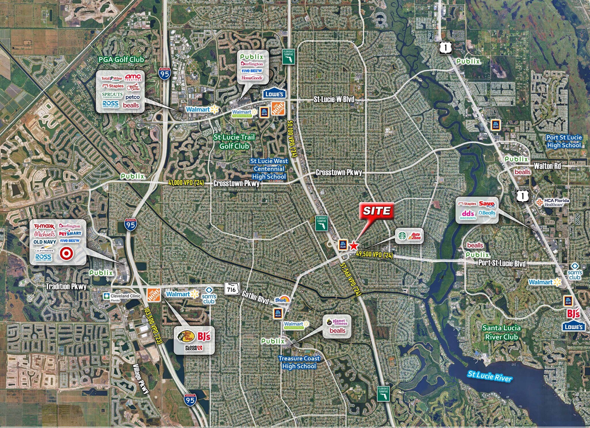 247-295 SW Port St Lucie Blvd, Port Saint Lucie, FL for Rent