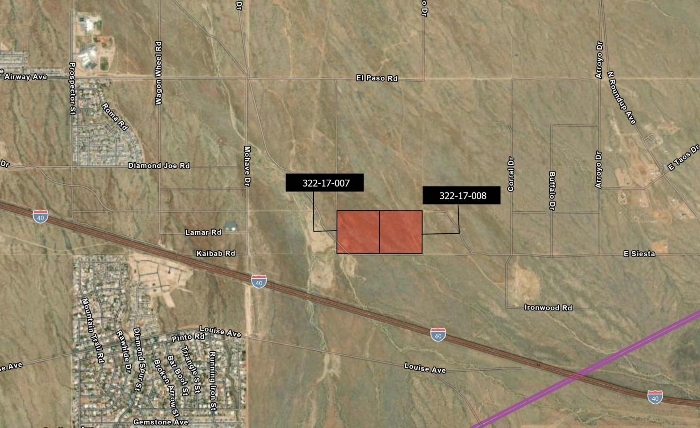 ± One(1) Mile East of Kingman, North of I-40, Kingman, AZ for Sale