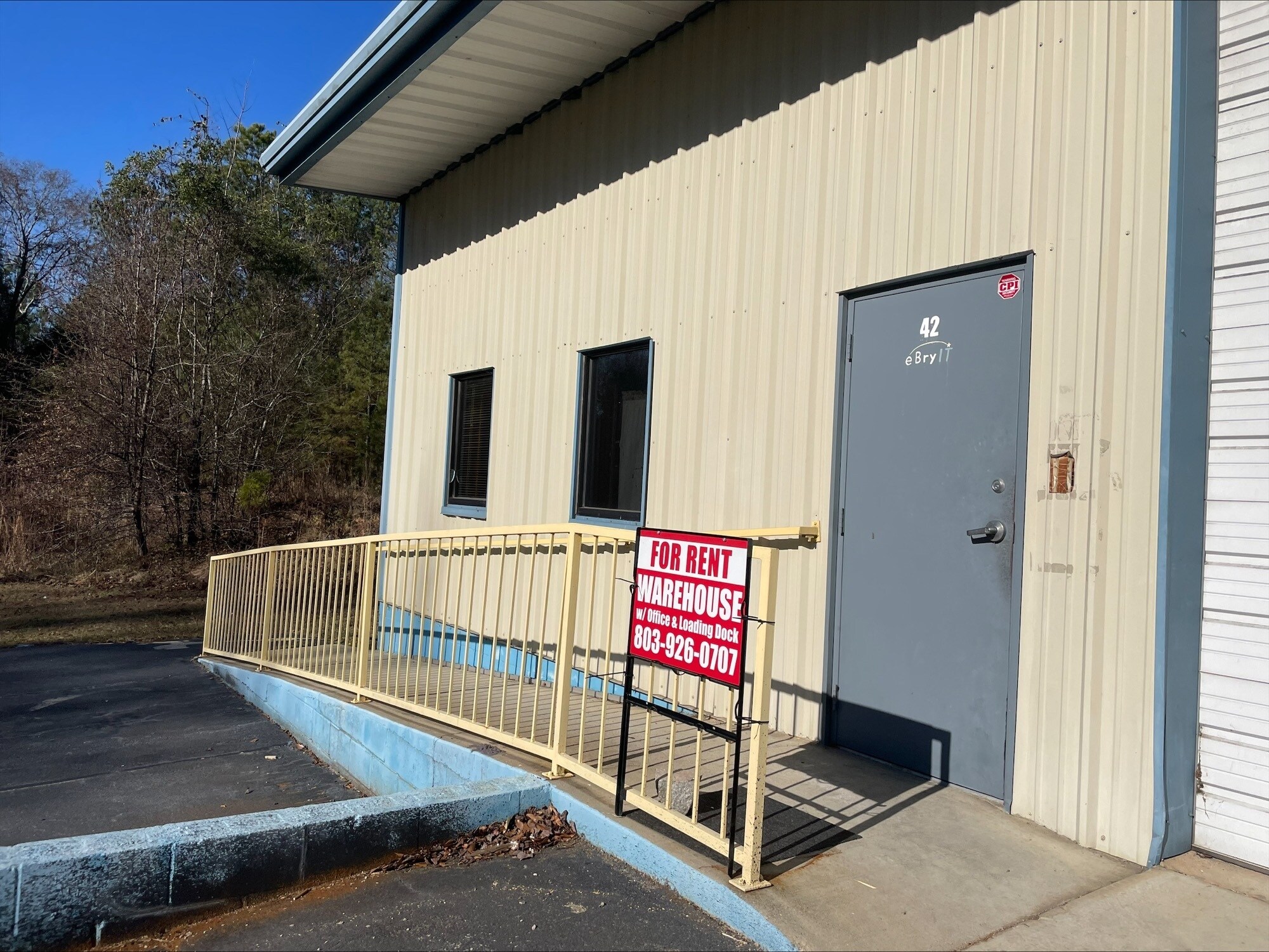 4042 C Trotter Rd West Columbia, SC 29169 Flex Property for Lease on