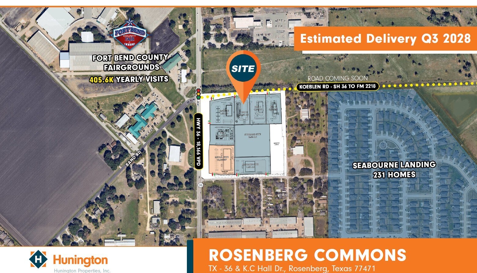 TX-36 & K.C. Hall Dr, Rosenberg, TX for Rent