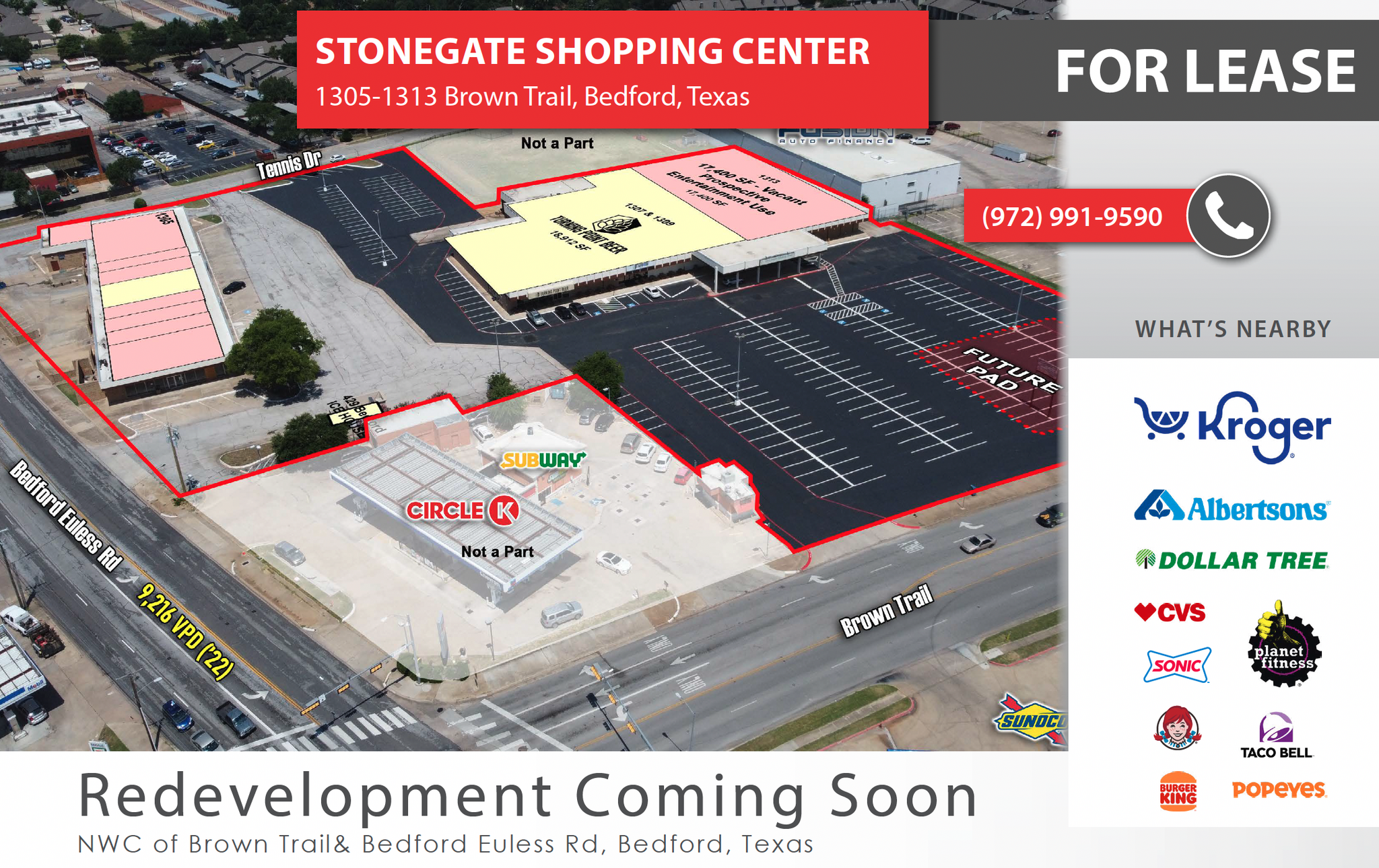 1301-1313 Brown Trl, Bedford, TX for Rent
