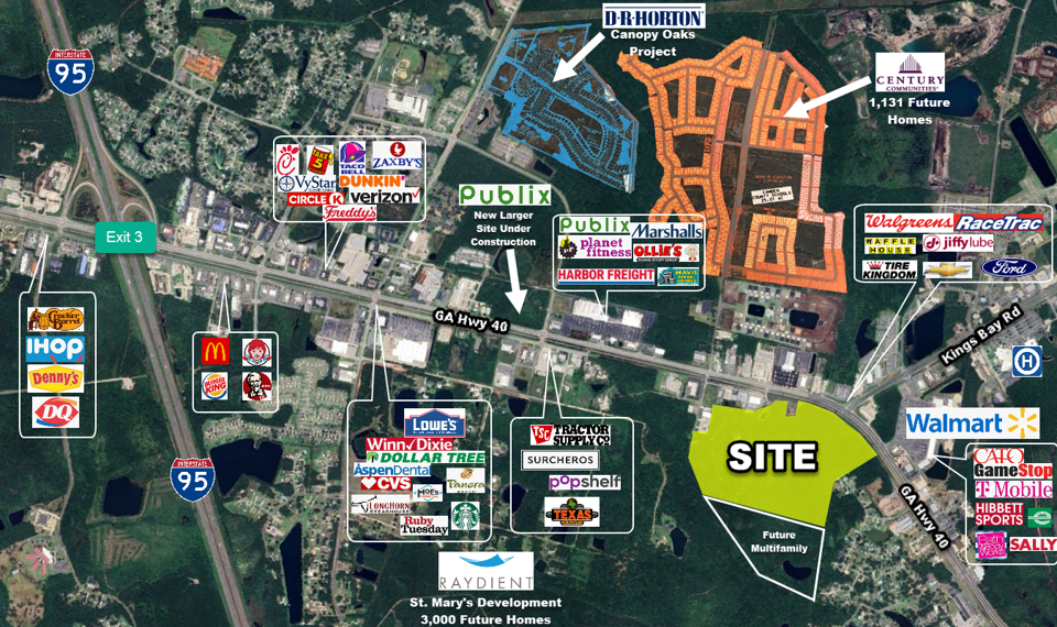 E King Ave @ Kings Bay Road, Kingsland, GA for Sale