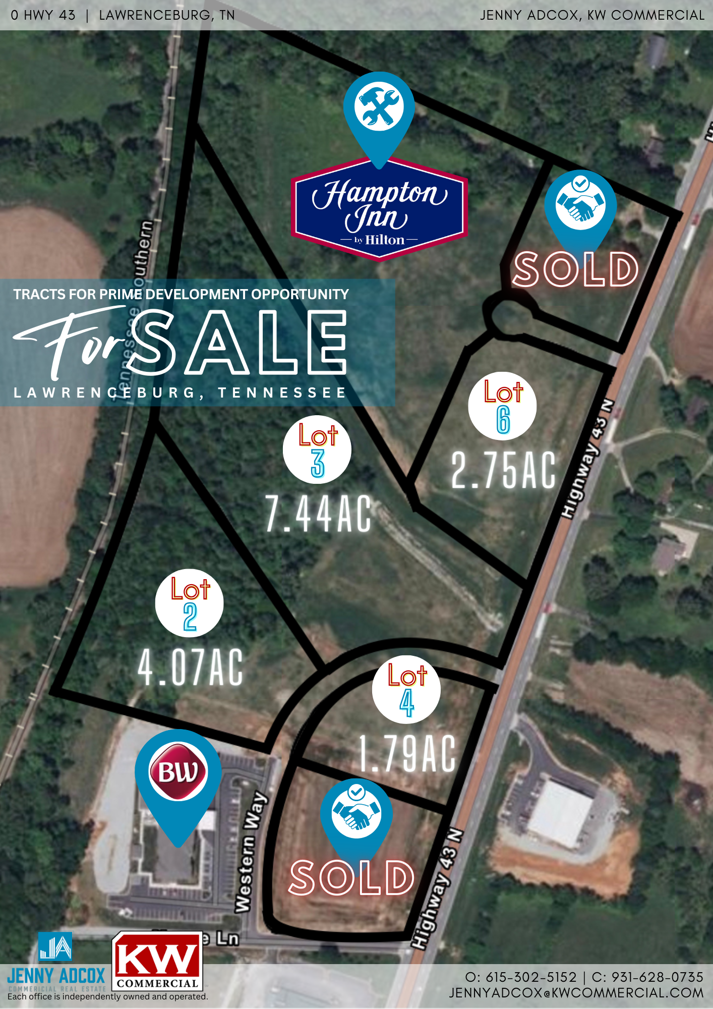 Hwy 43, Lawrenceburg, TN for Sale