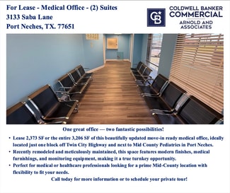 Port Neches, TX Office, Office/Medical - 3133 Saba Ln Port Neches, TX Office, Office/Medical - 3133 Saba Ln