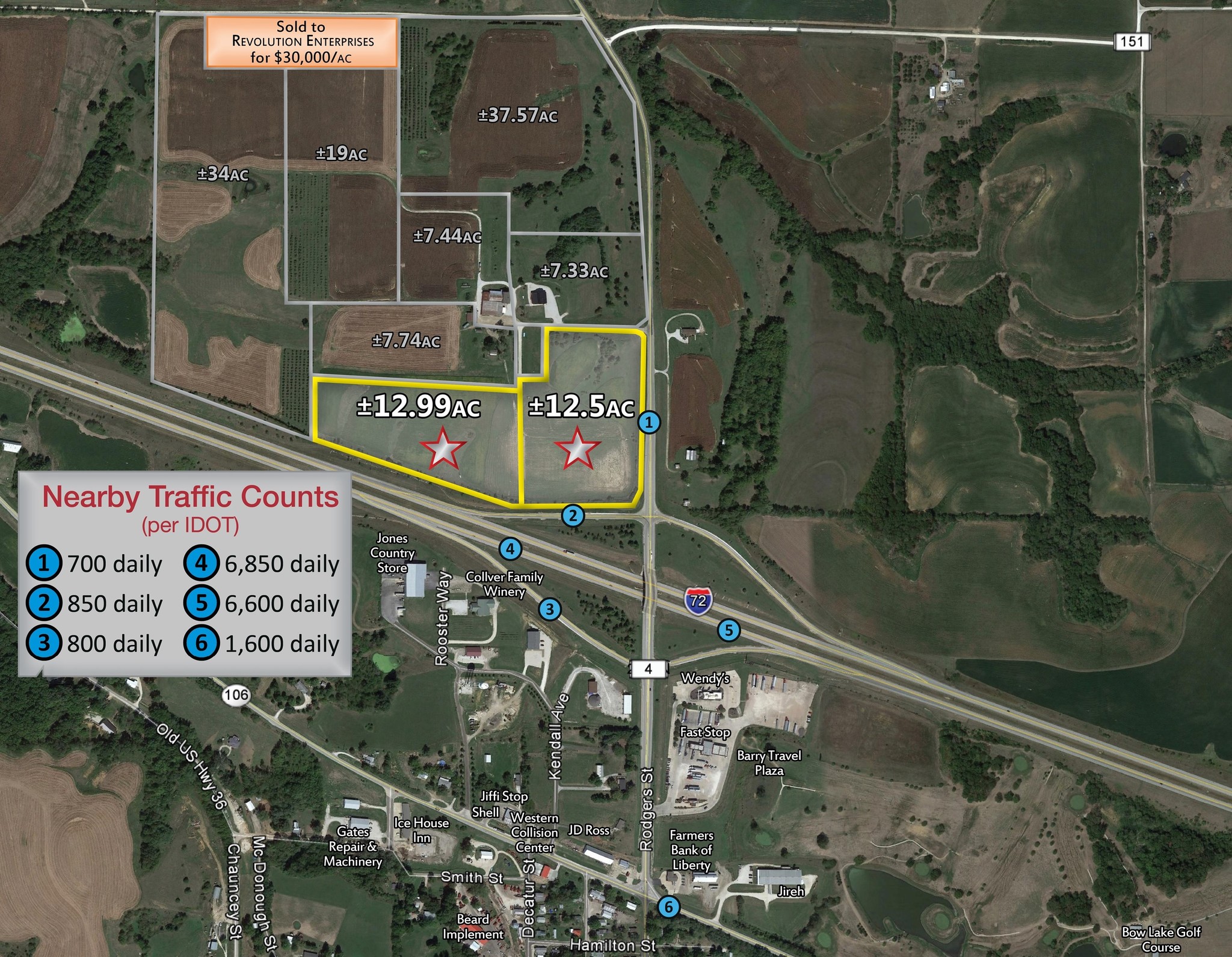 Interstate 72 Cloverleaf, Barry, IL for Sale