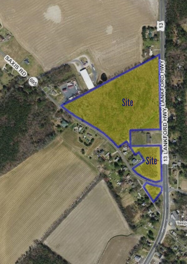 Saxis Rd Route 13 Temperanceville, VA 23442 Land Property for Sale