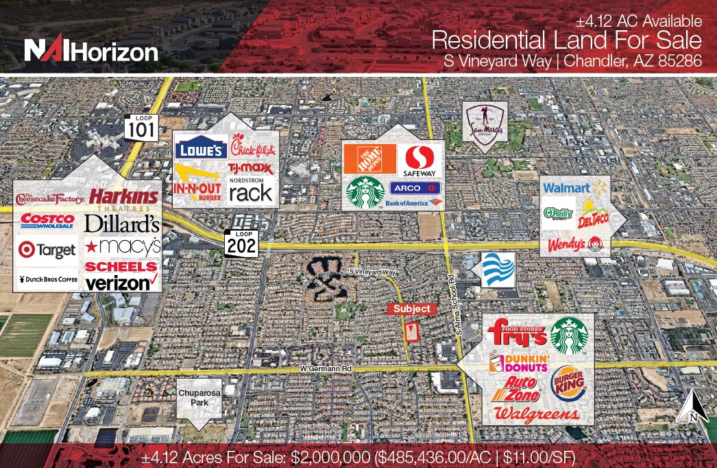 S Vineyard way @ W Germann Rd, Chandler, AZ for Sale