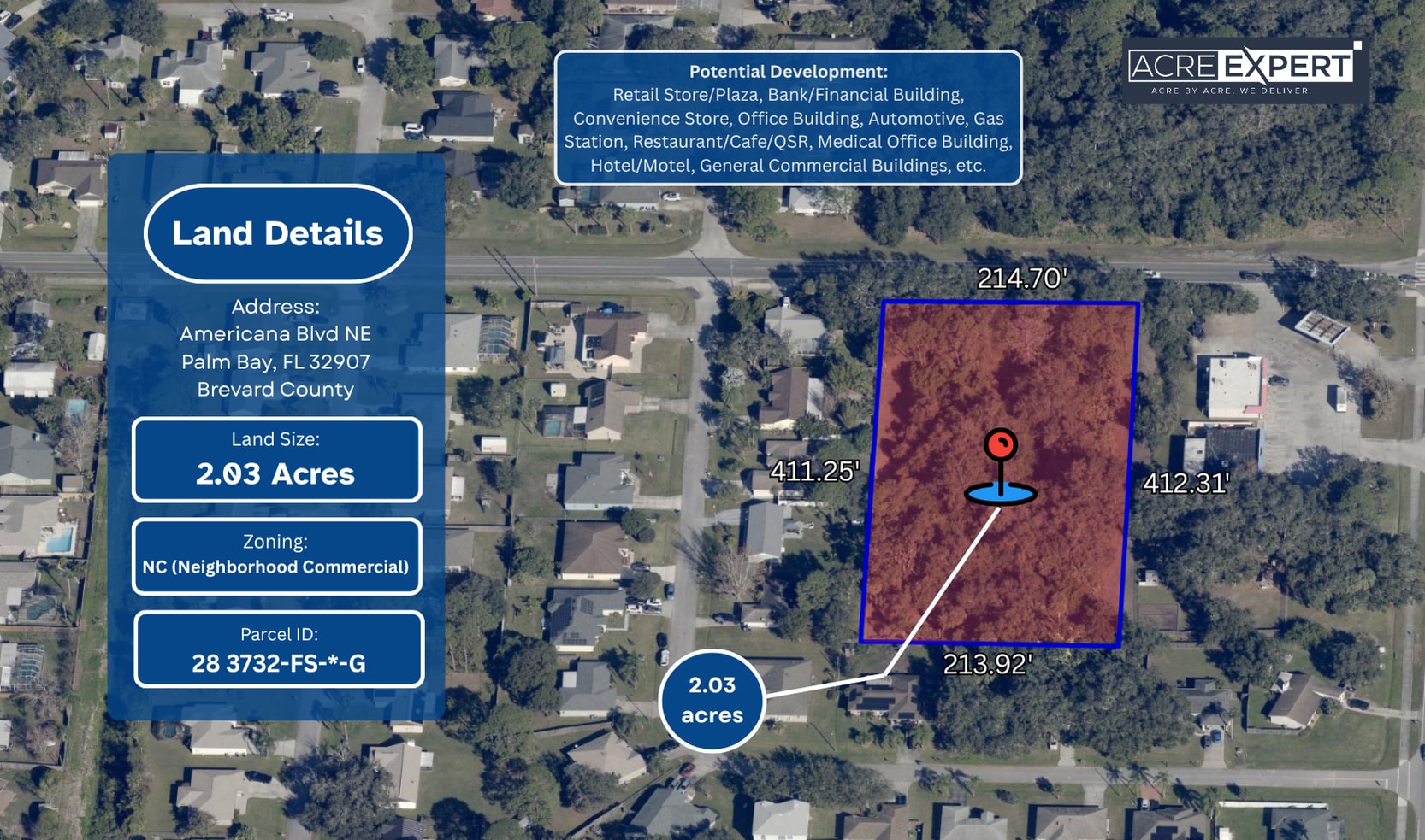 Americana Blvd NE, Palm Bay, FL for Sale