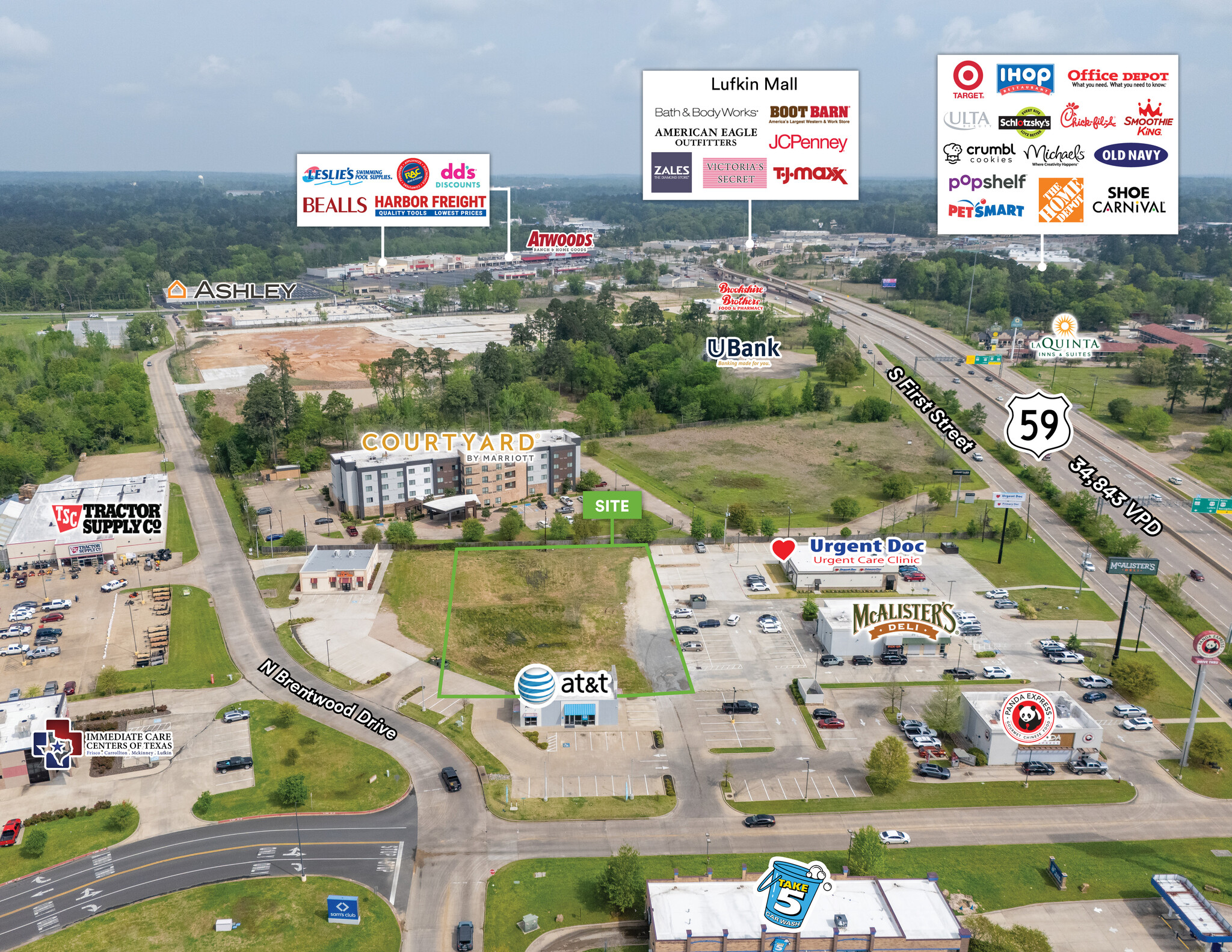 510 & 514 N Brentwood Drive, Lufkin, TX for Sale