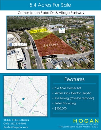 San Antonio, TX Commercial - Raba & Village Parkway Dr San Antonio, TX Commercial - Raba & Village Parkway Dr