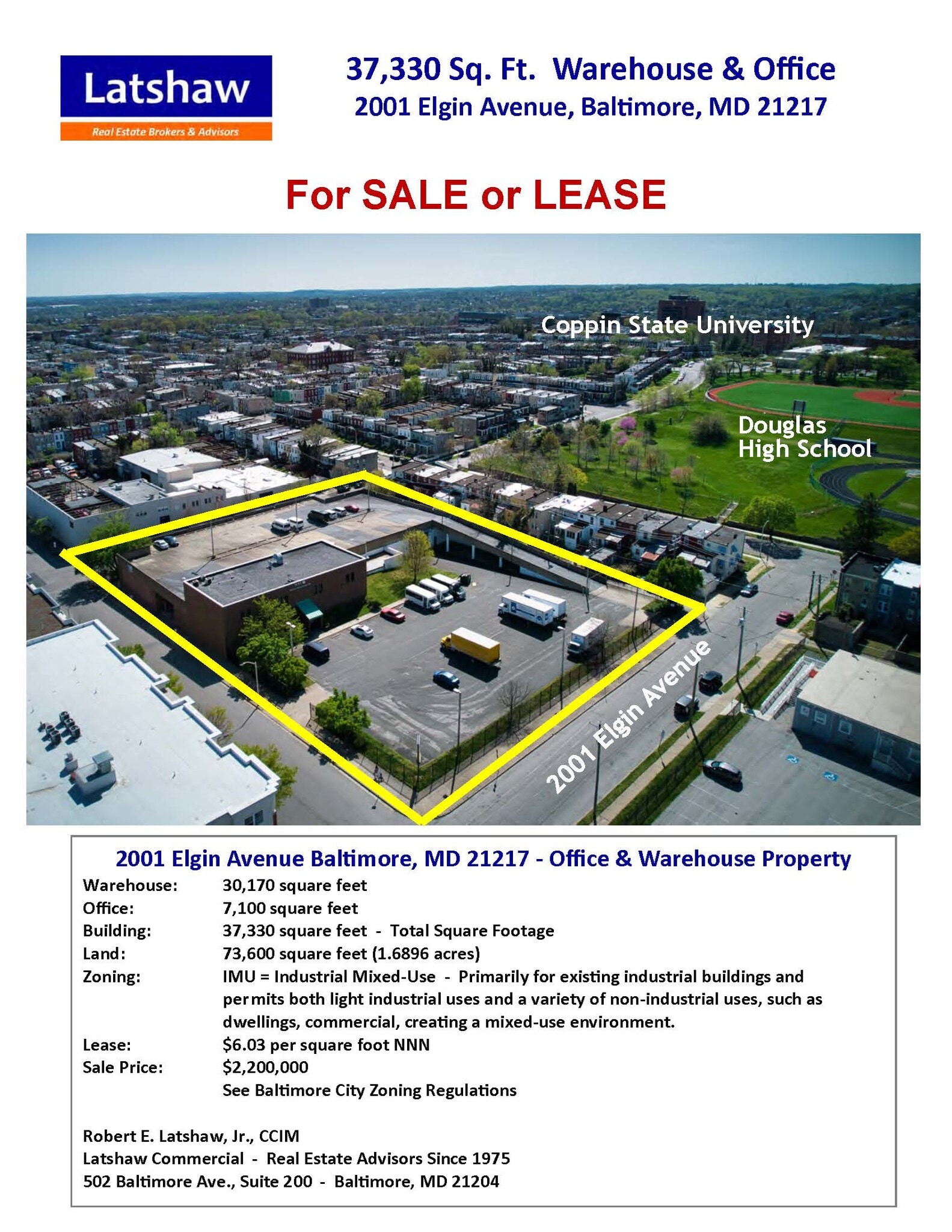 2001 Elgin Ave, Baltimore, MD for Sale