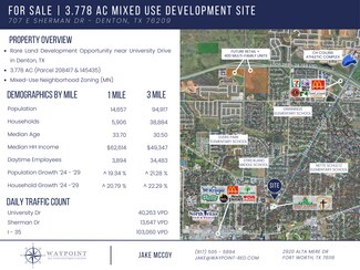 Denton, TX Commercial - 707 E Sherman Dr