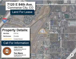 Commerce City, CO Commercial Land - 7120 E 84th Ave Commerce City, CO Commercial Land - 7120 E 84th Ave