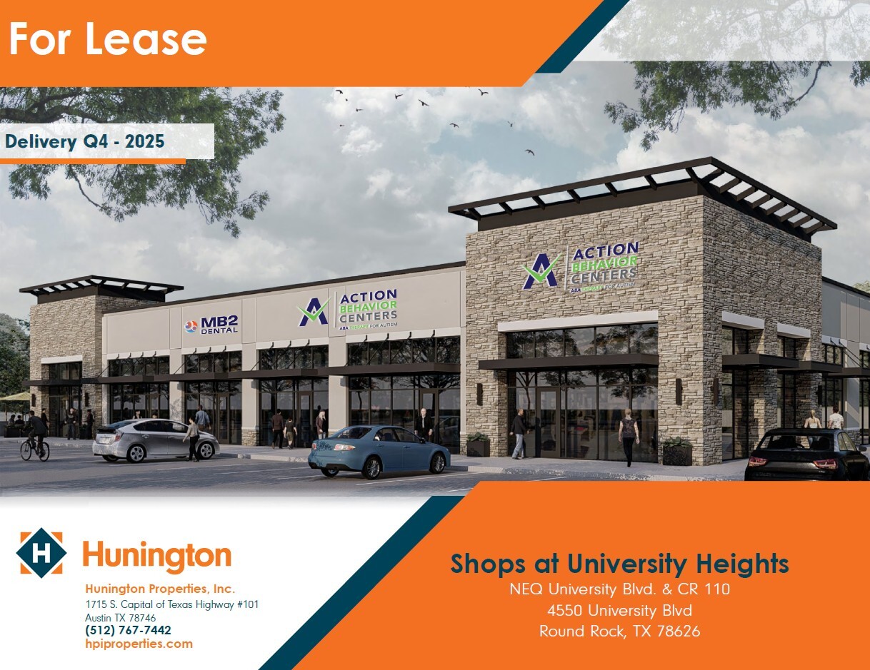 4450 University Blvd, Round Rock, TX for Rent