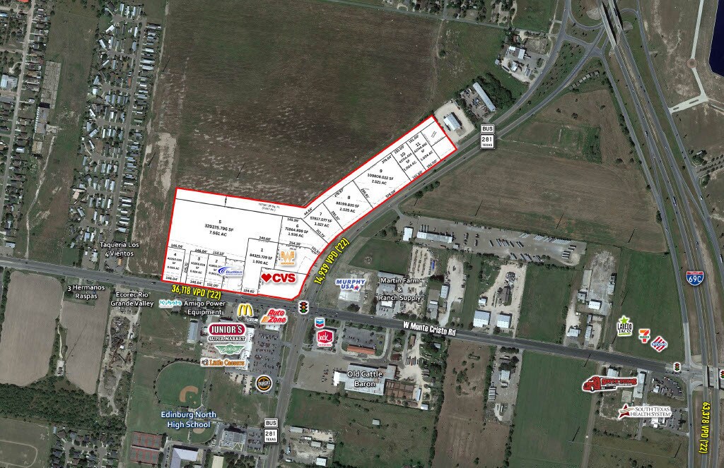 Edinburg - North Development Land, Edinburg, TX for Sale