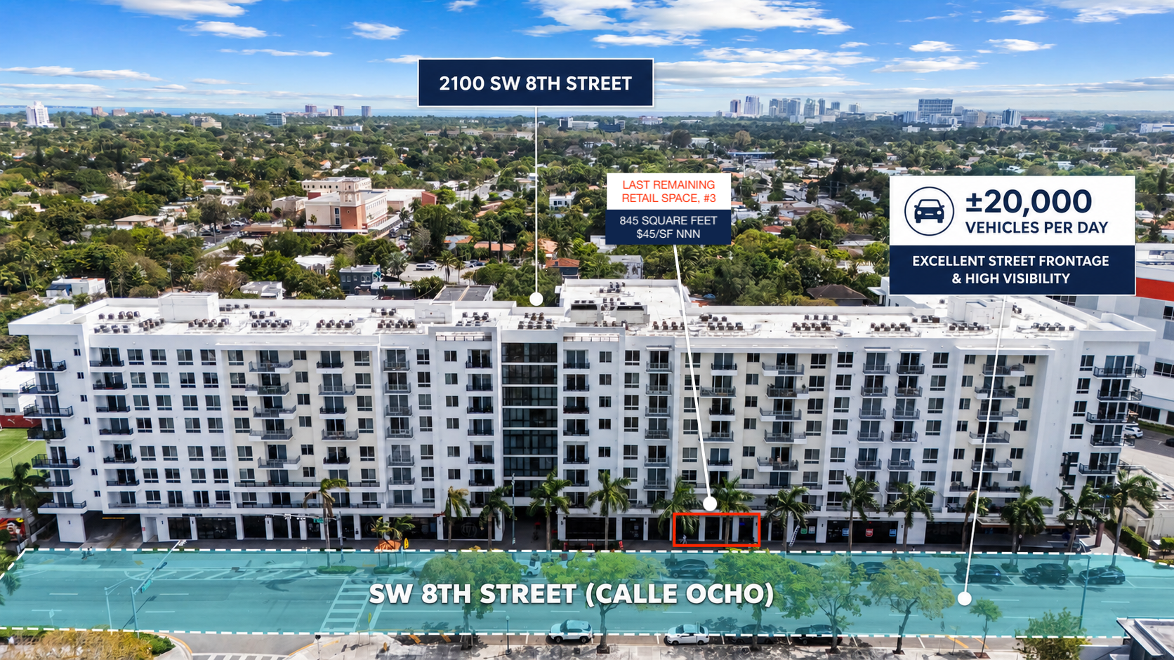 2100 SW 8th St, Miami, FL for Rent