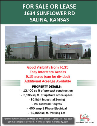 Salina, KS Warehouse - 1634 Sunflower Rd