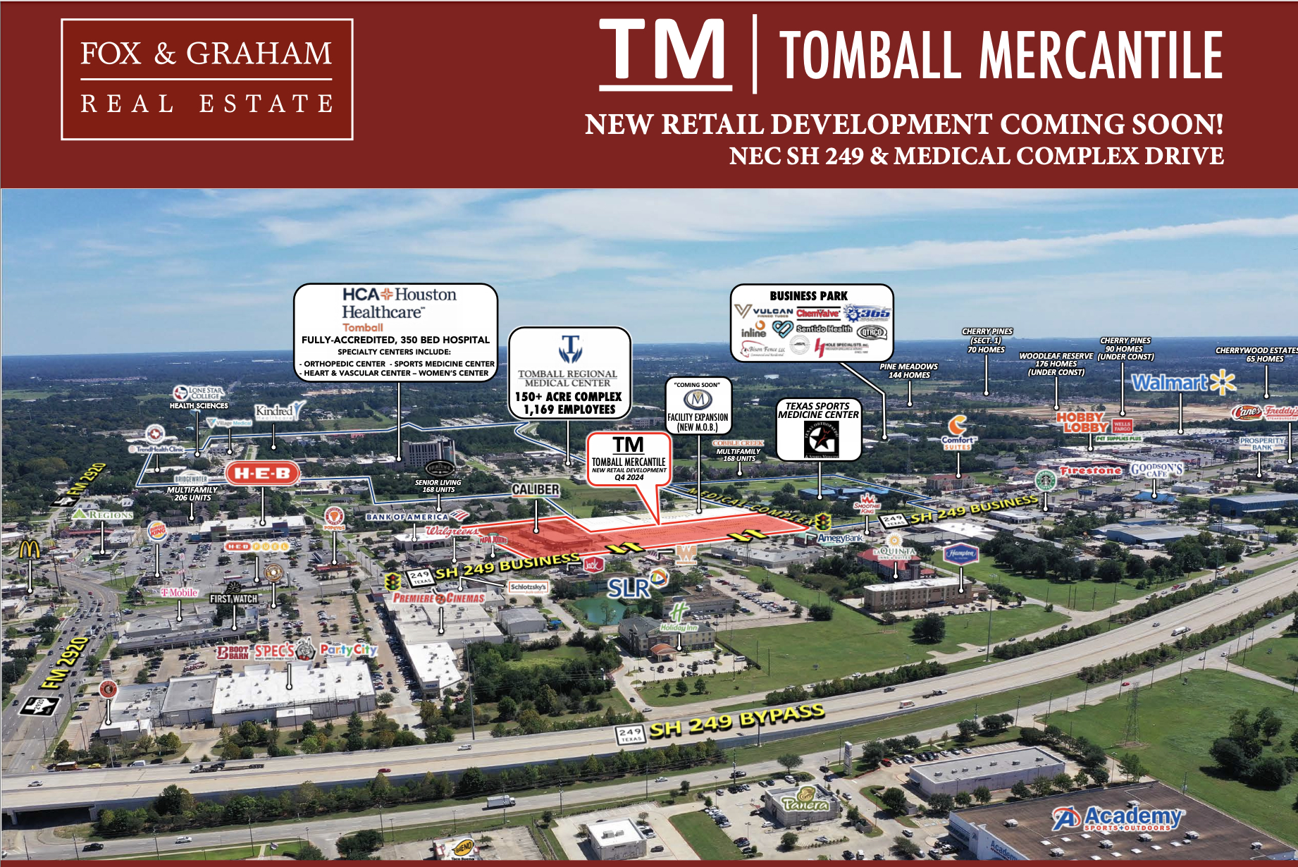 NEC SH 249 & Medical Complex Drive, Tomball, TX for Rent