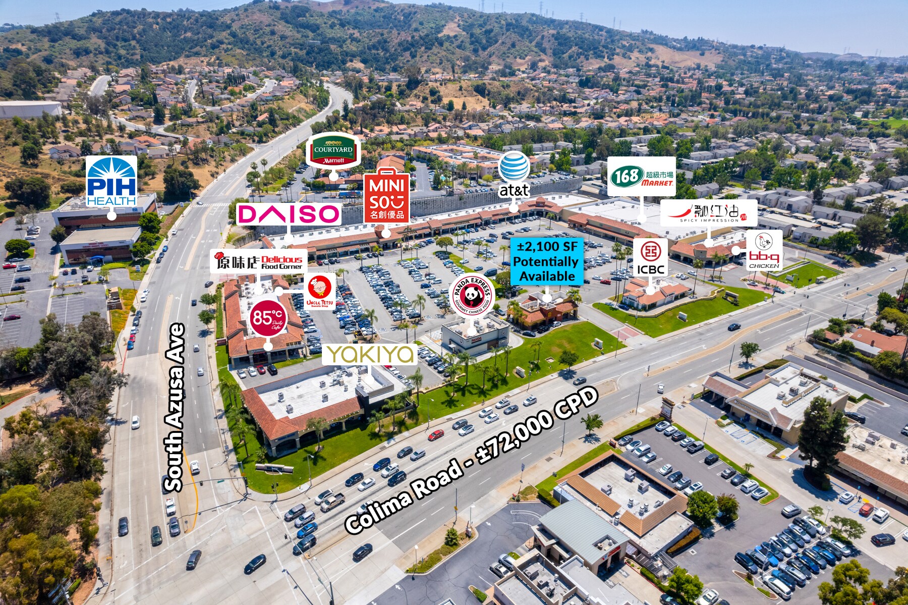 17110-17188 Colima Rd, Hacienda Heights, CA for Rent