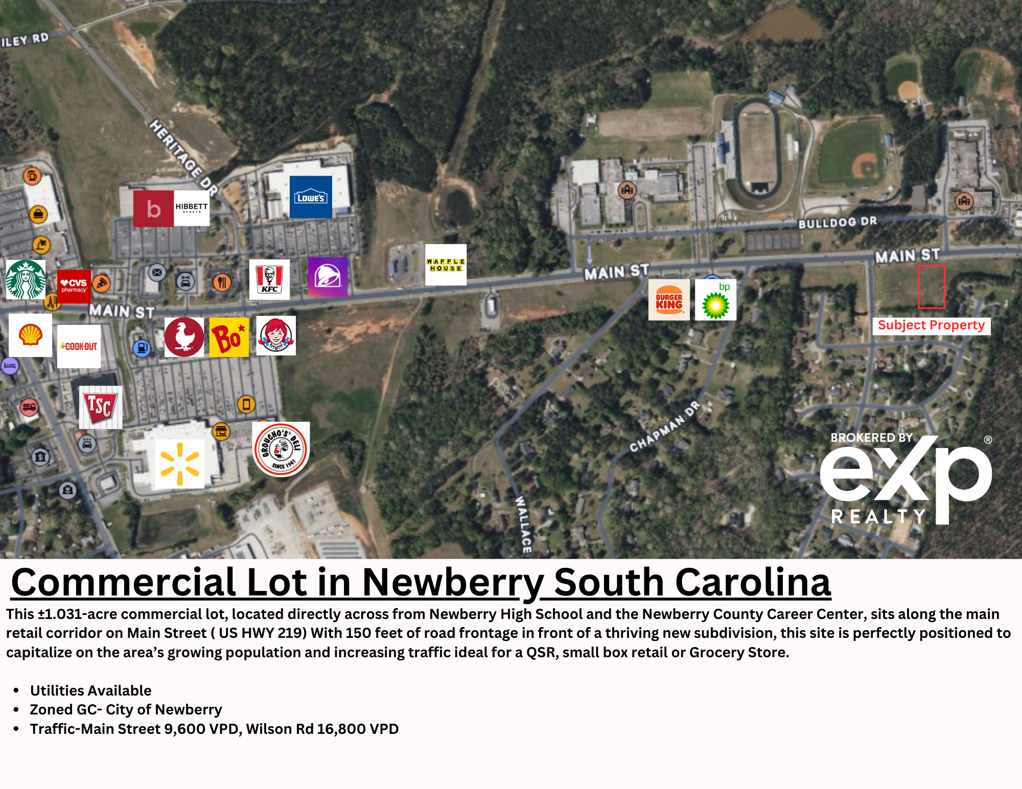 Main Street/Hwy 219 Hwy, Newberry, SC for Sale