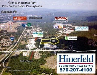 Pittston Township, PA Industrial Land - Sathers Drive & Commerce Rd