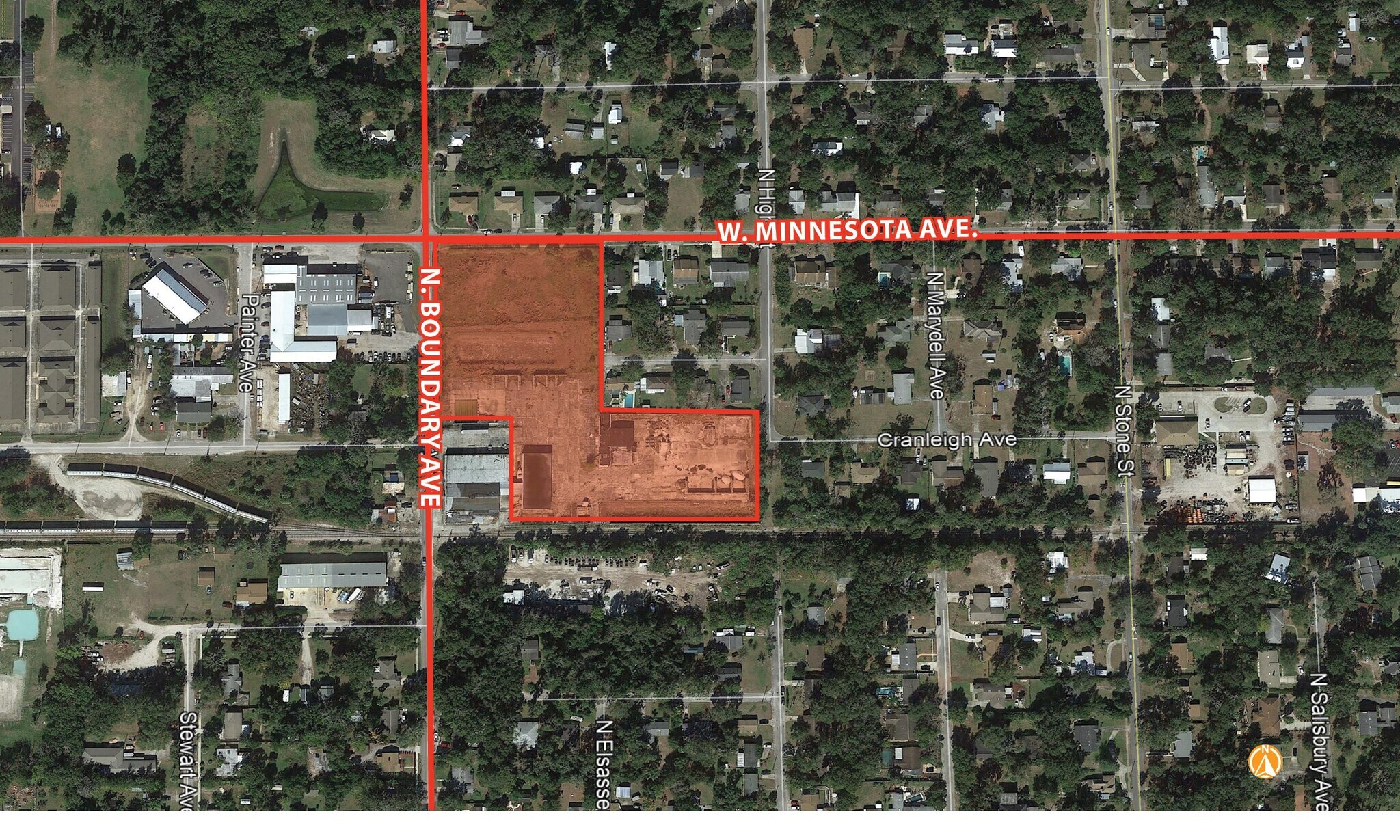 411 N Boundary Ave Deland, FL 32720 Land Property for Lease on